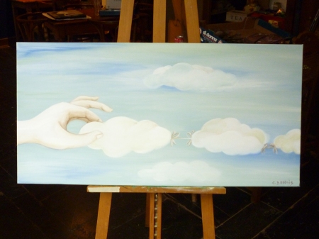 Clouds / Nuages - acrylic on canvas